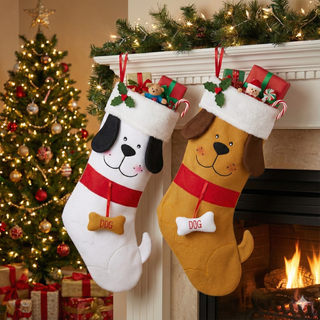 Santa’s Good Boy and Girl Christmas Stockings | Henlo Pets
