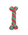 Christmas Jolly Bone Rope Dog Toy - Henlo Pets