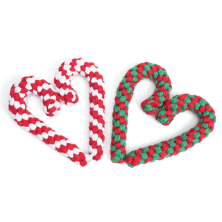 Candy Cane Twist Rope Dog Toy | Henlo Pets