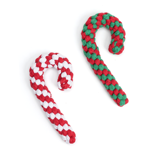 Candy Cane Twist Rope Dog Toy | Henlo Pets