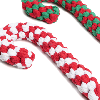 Candy Cane Twist Rope Dog Toy | Henlo Pets