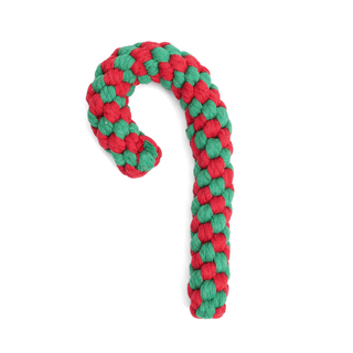 Candy Cane Twist Rope Dog Toy Jingle | Henlo Pets