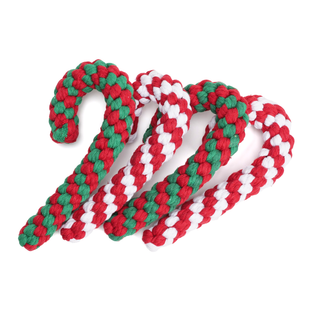 Candy Cane Twist Rope Dog Toy | Henlo Pets