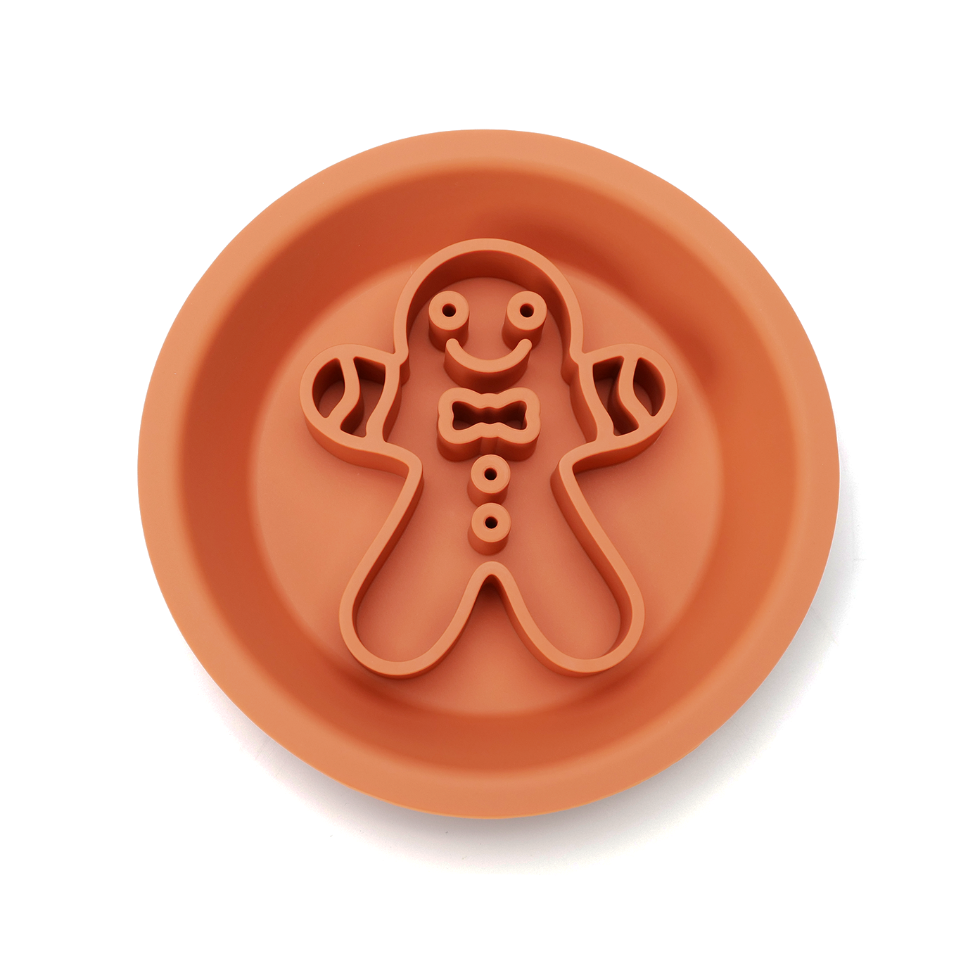 Gingerbread Man 2-in-1 Slow Feeder & Lick Bowl - Henlo Pets