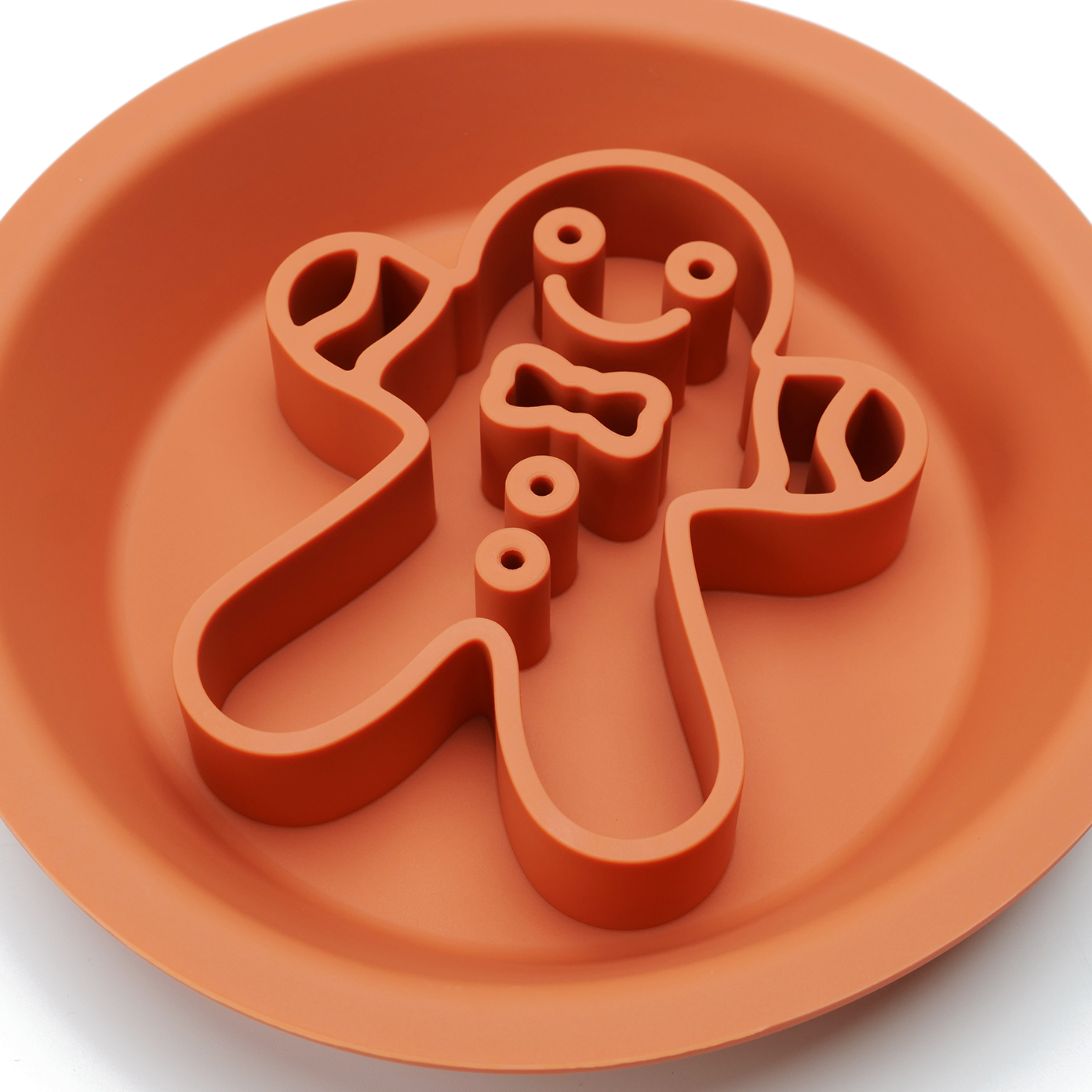 Gingerbread Man 2-in-1 Slow Feeder & Lick Bowl - Henlo Pets