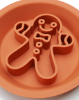 Gingerbread Man 2-in-1 Slow Feeder & Lick Bowl - Henlo Pets