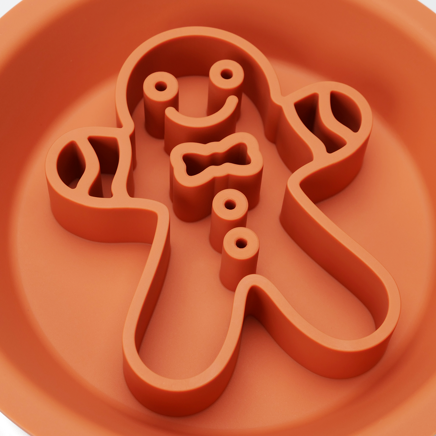 Gingerbread Man 2-in-1 Slow Feeder &amp; Lick Bowl - Henlo Pets