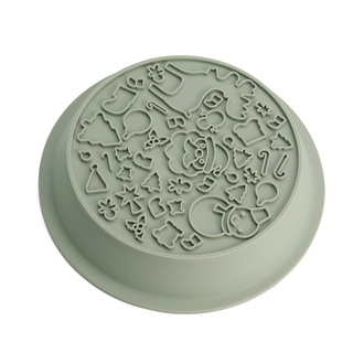 Gingerbread Man 2-in-1 Slow Feeder & Lick Bowl | Henlo Pets