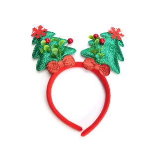 Festive Holiday Headbands - Reindeer Antlers / Christmas Trees Christmas Trees | Henlo Pets