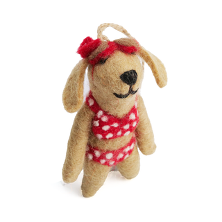 Handmade Wool Christmas Decoration/Ornaments Red Bikini | Henlo Pets