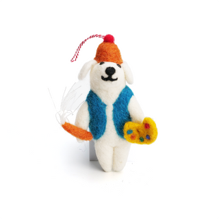 Handmade Wool Christmas Decoration/Ornaments Artist Pup | Henlo Pets
