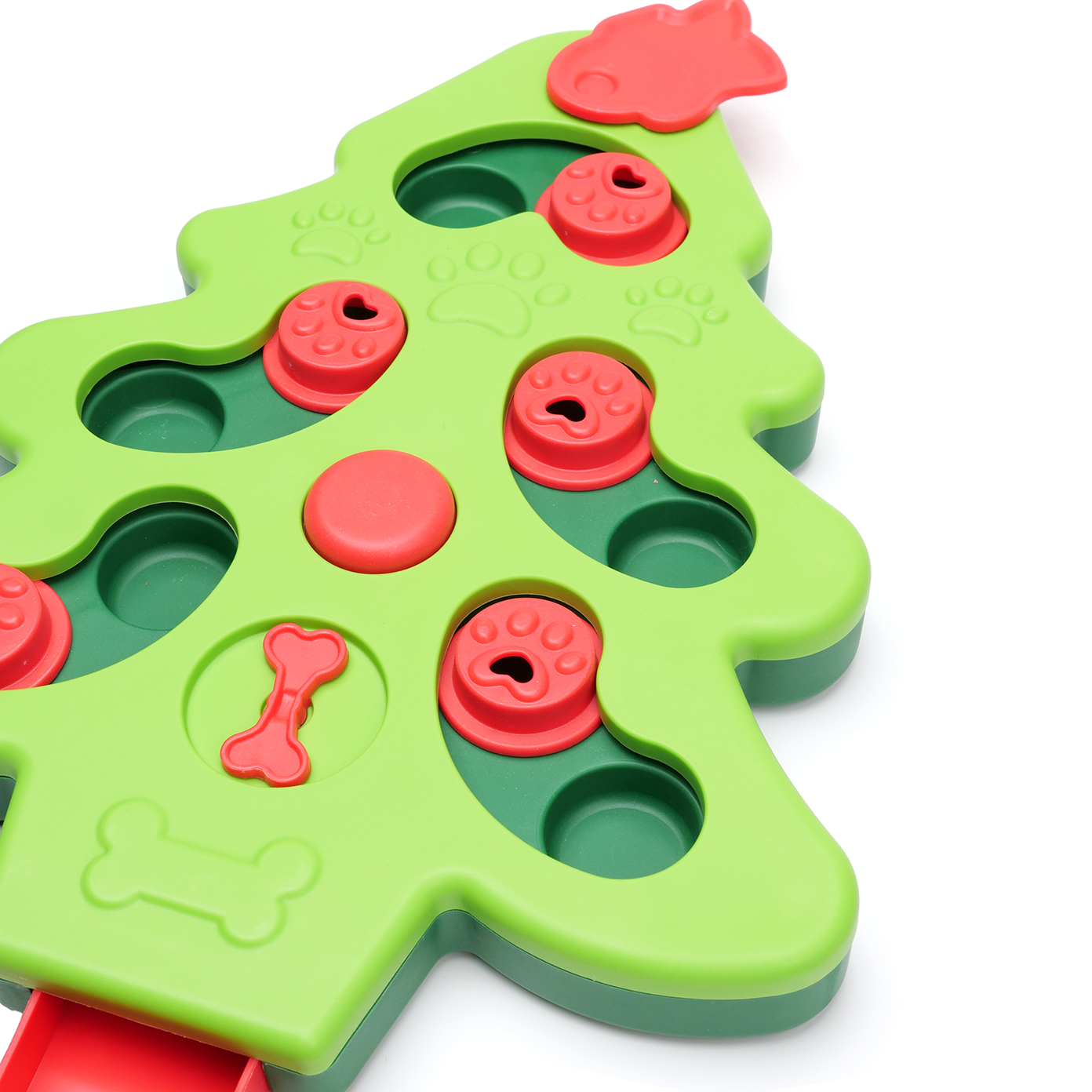 Merry Woofmas Christmas Tree Interactive Dog Puzzle Feeder Toy - Henlo Pets