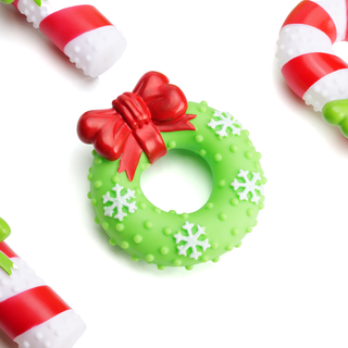 Holiday Joy Squeaky Chew Toy Set | Henlo Pets