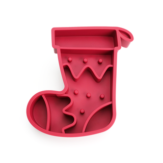 Christmas Stocking 2-in-1 Slow Feeder Bowl & Lick Mat | Henlo Pets