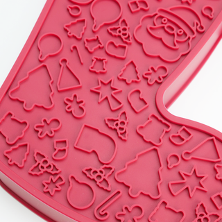 Christmas Stocking 2-in-1 Slow Feeder Bowl & Lick Mat | Henlo Pets