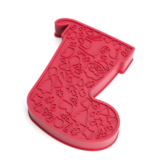 Christmas Stocking 2-in-1 Slow Feeder Bowl & Lick Mat | Henlo Pets