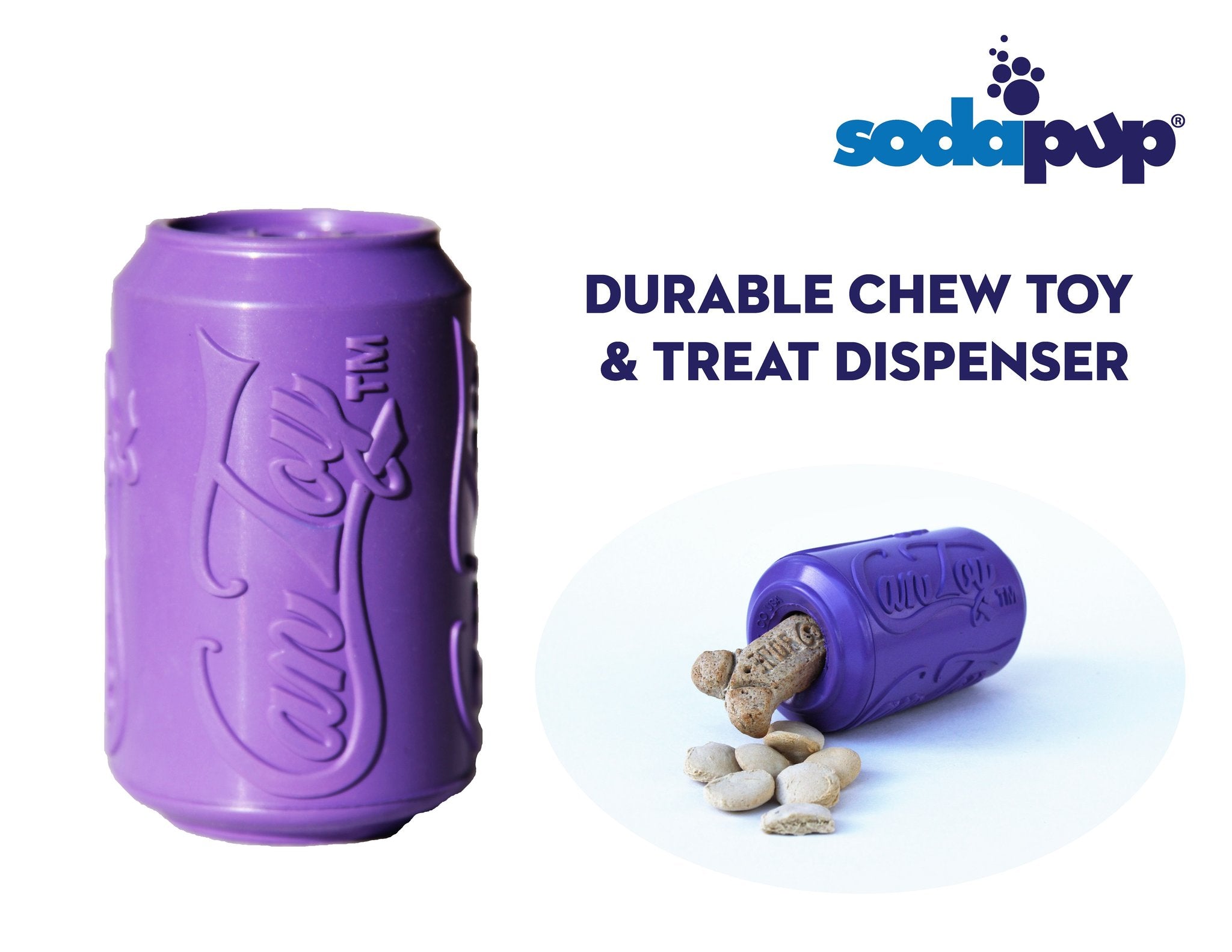 SodaPup - Grape Crush Can Toy - Henlo Pets