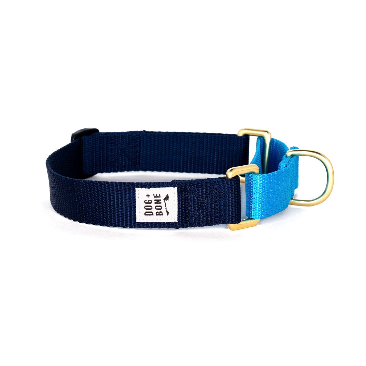 Dog + Bone - Martingale Collar Navy & Blue - Henlo Pets
