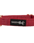 Sassy Woof Collar - Merlot - Henlo Pets