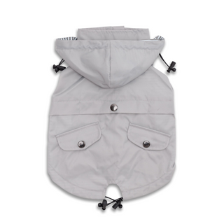 Dog Raincoat Light Grey - Henlo Pets