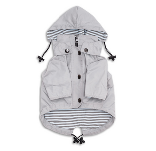 Dog Raincoat Light Grey - Henlo Pets