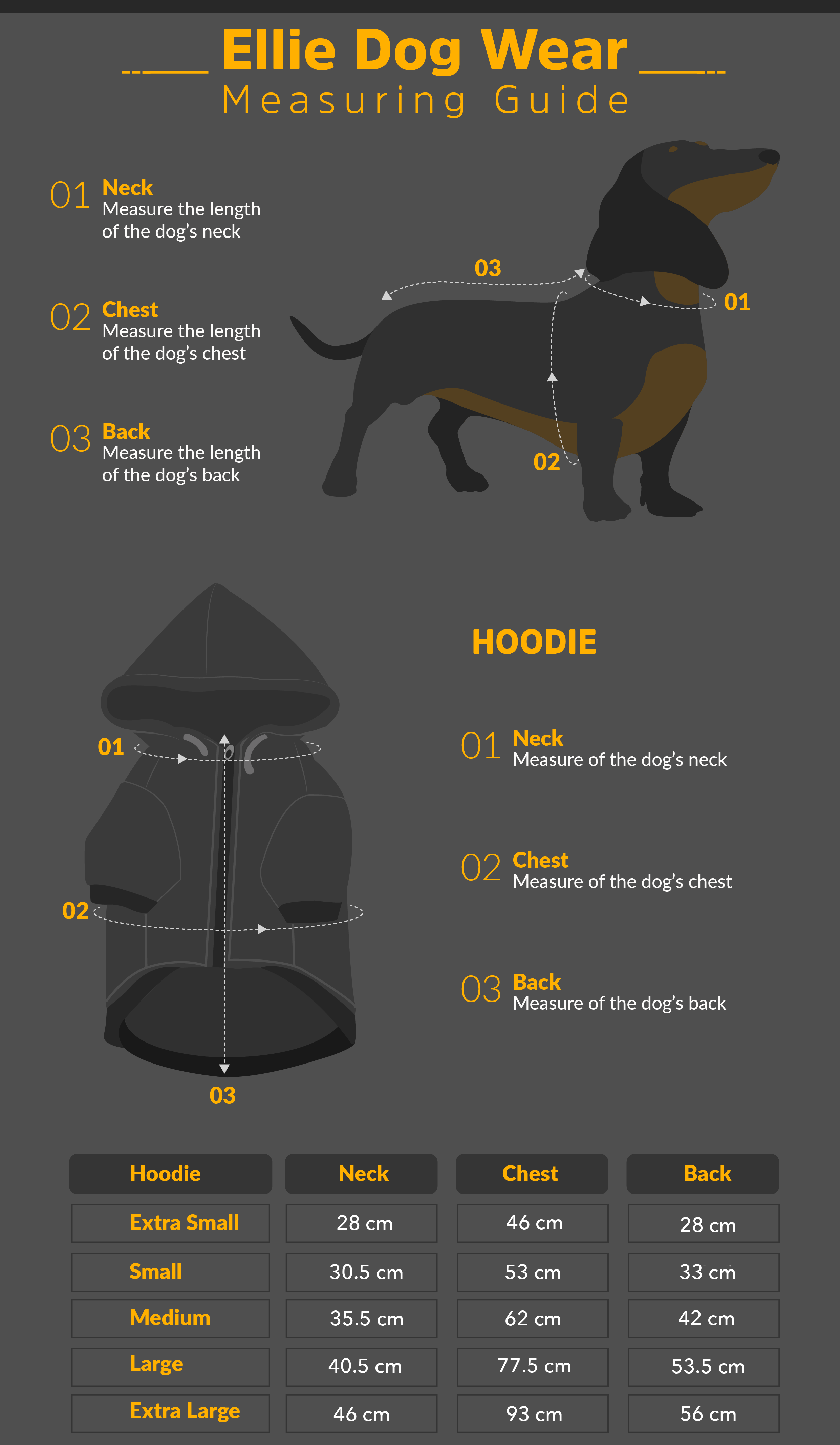 Dog Hoodie Charcoal Black - Henlo Pets