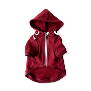 Dog Hoodie Maroon - Henlo Pets