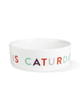 [CAT] Caturday Straight Bowl Ceramic Bowl - Henlo Pets