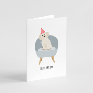 Cavoodle Happy Birthday Card - Henlo Pets