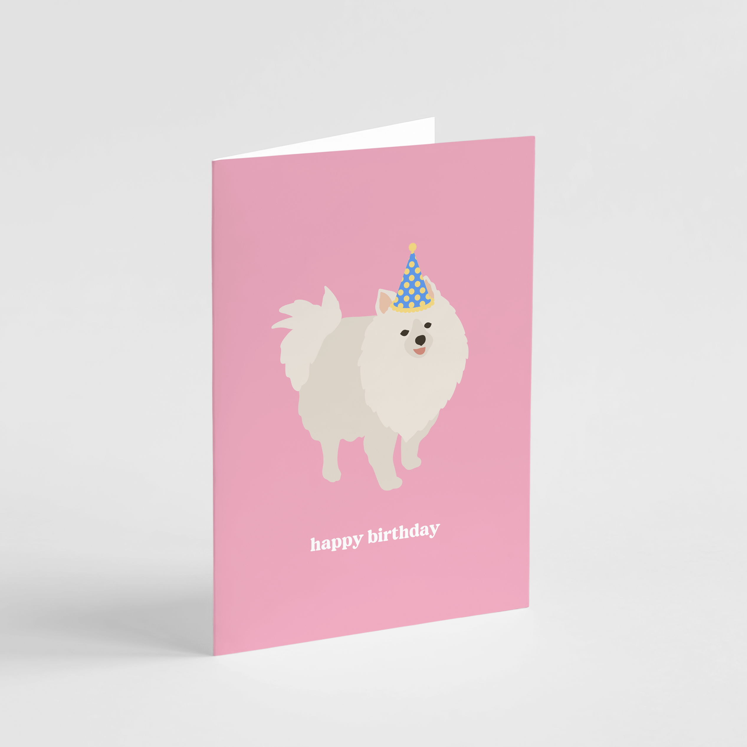 Pomeranian Happy Birthday Card - Henlo Pets