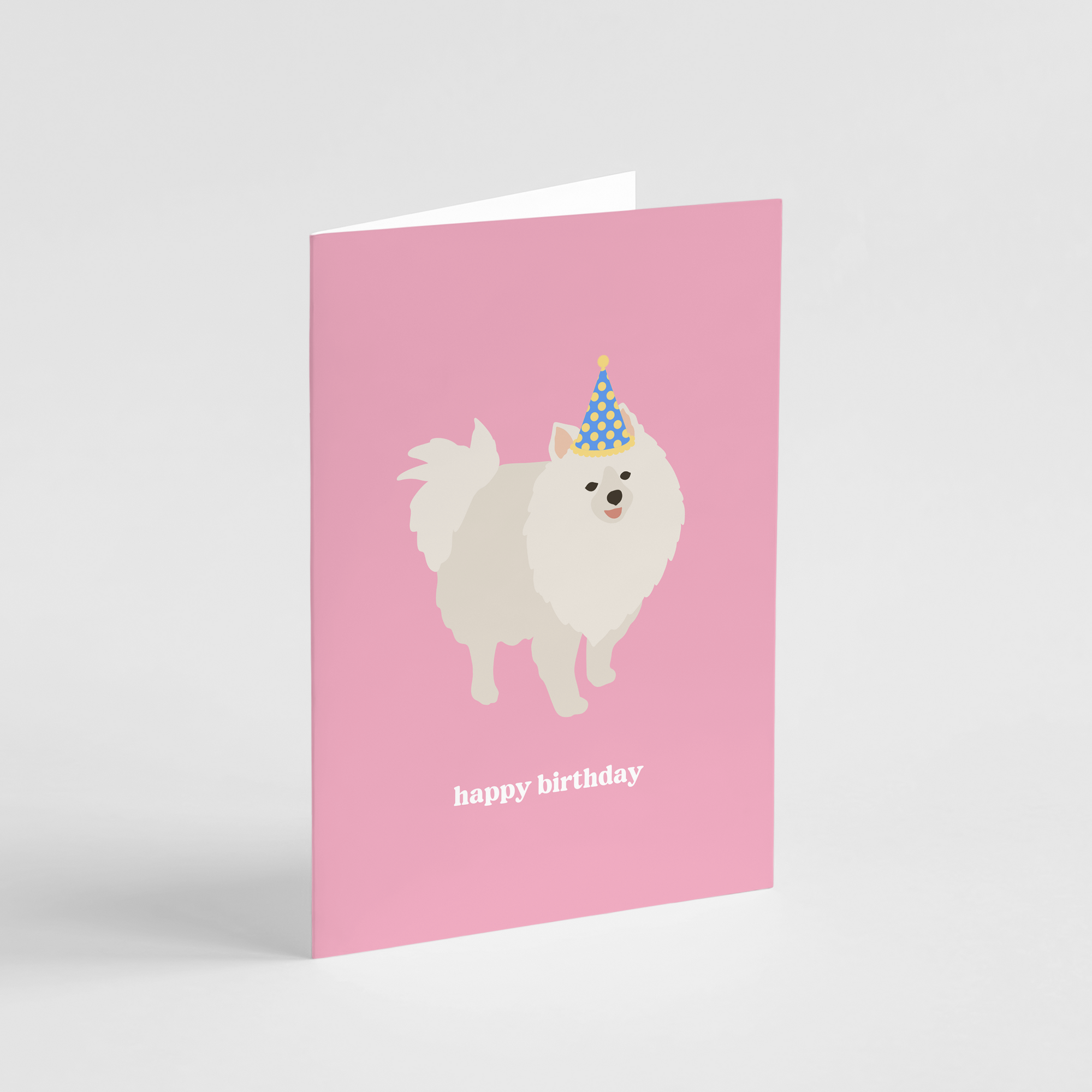 Pomeranian Happy Birthday Card - Henlo Pets