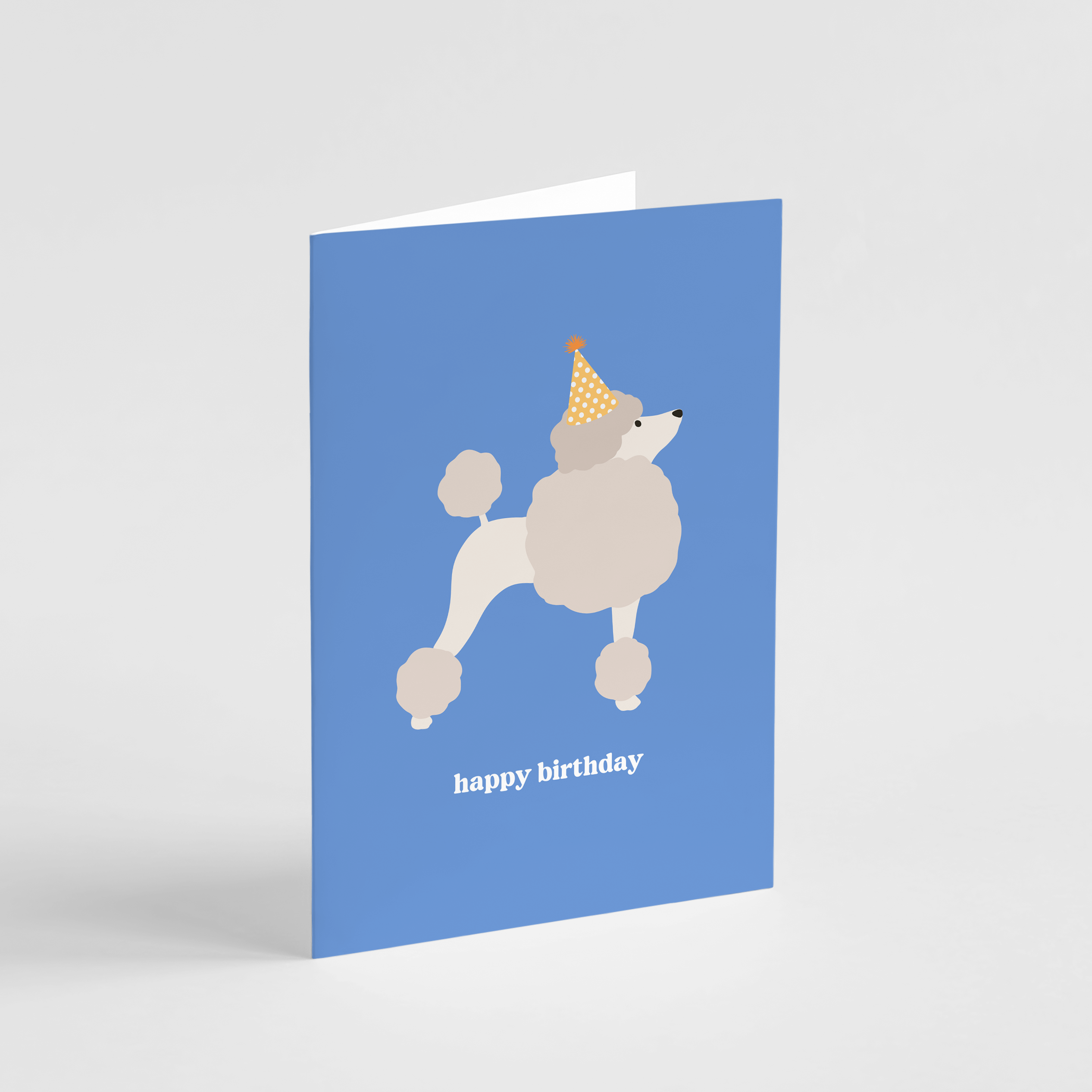 Poodle Happy Birthday Card - Henlo Pets