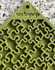 SodaPup - Jigsaw Square eMat Licking Mat Green - Henlo Pets