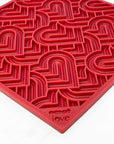 SodaPup - Heart Design "Love" Square eMat Licking Mat - Henlo Pets