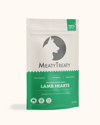 MeatyTreaty - Freeze Dried Lamb Heart 100g - Henlo Pets