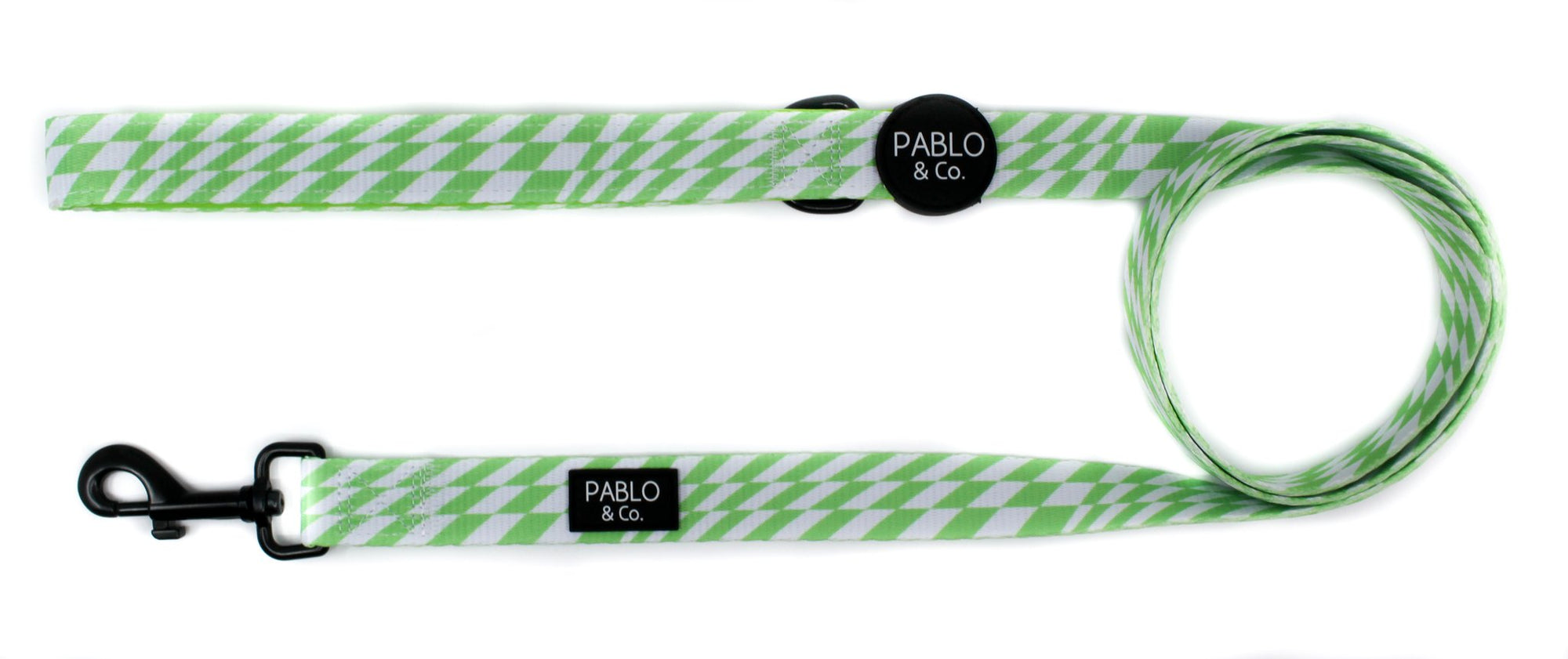 Pablo & Co - Lime Check Check Leash - Henlo Pets