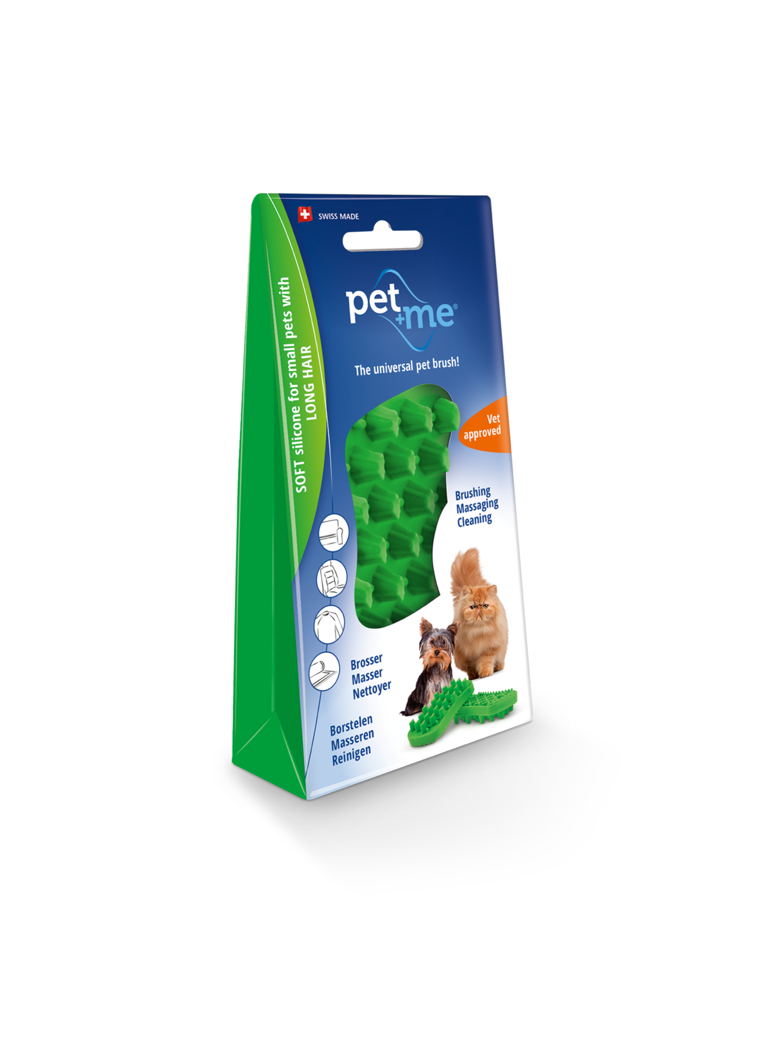Pet+Me® - Soft Green Brush - Henlo Pets