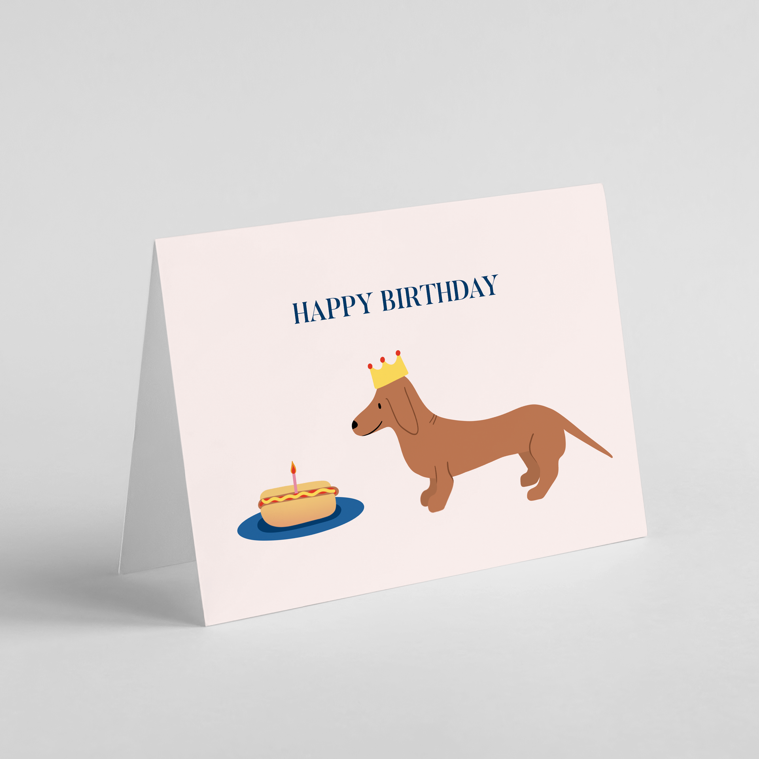 Sausage Dog Happy Birthday Card - Henlo Pets