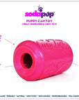 SodaPup - Puppy Can Toy Chew Toy & Treat Dispenser - Henlo Pets