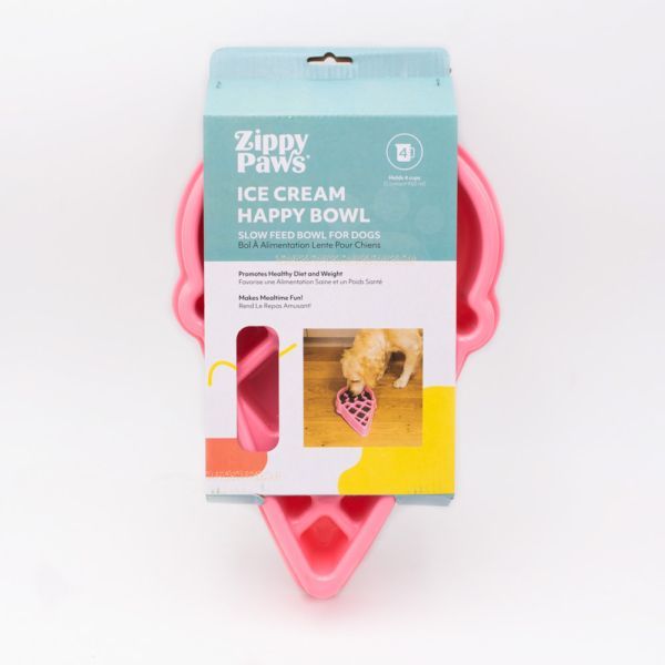 Zippy Paws Happy Bowl - Ice Cream - Henlo Pets