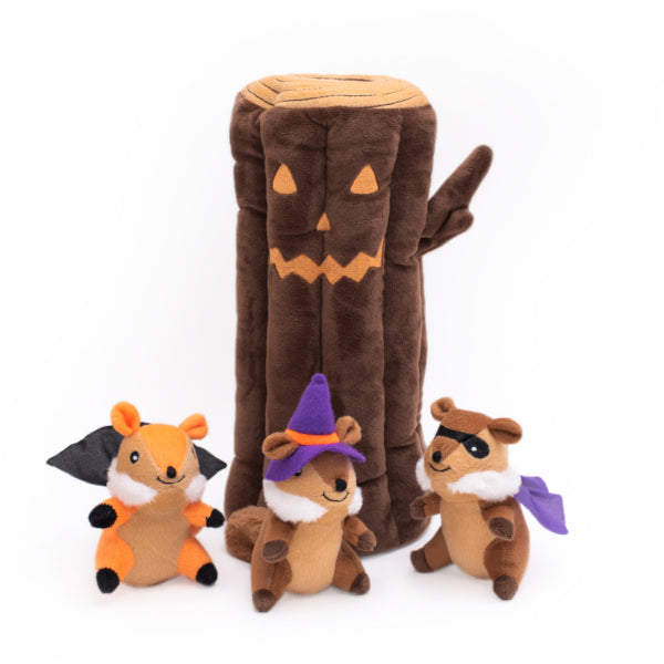 Zippy Burrow - Halloween Haunted Log - Henlo Pets