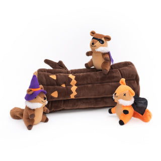 Zippy Burrow - Halloween Haunted Log - Henlo Pets