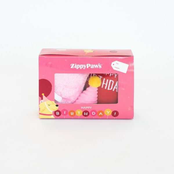 Zippy Paws - Pup Birthday Box Pink - Henlo Pets
