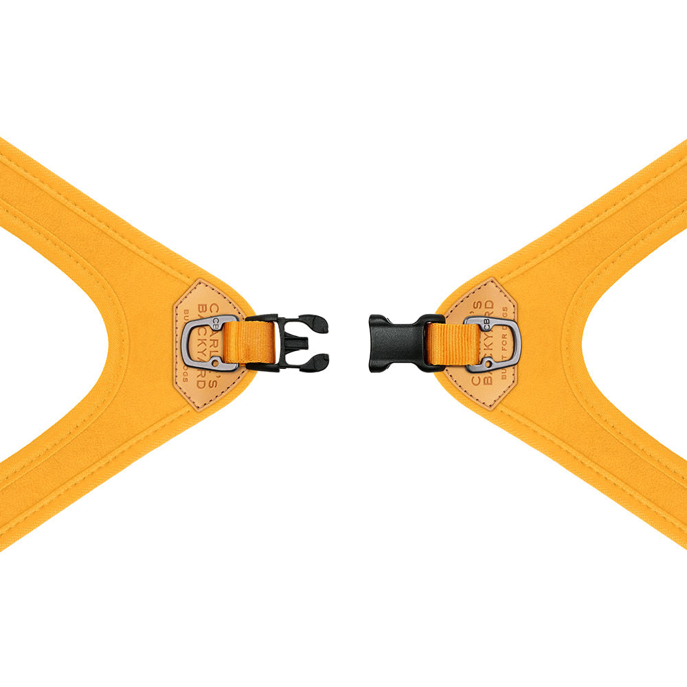 Charlie&#39;s Backyard - Buckle Up Easy Harness Yellow - Henlo Pets