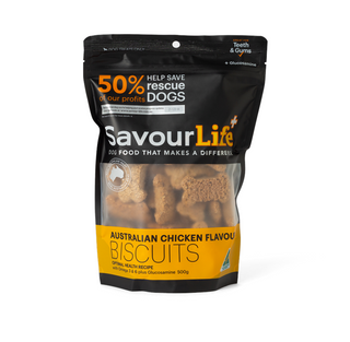 SavourLife - Chicken Flavour Biscuits 500g - Henlo Pets