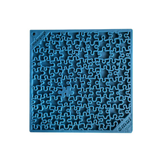 SodaPup - Jigsaw Square eMat Licking Mat Blue - Henlo Pets