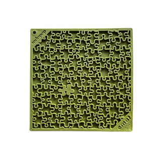 SodaPup - Jigsaw Square eMat Licking Mat Green - Henlo Pets