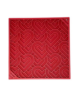 SodaPup - Heart Design "Love" Square eMat Licking Mat - Henlo Pets