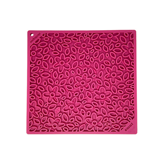 SodaPup - Flower Power eMat Licking Mat Pink Large - Henlo Pets