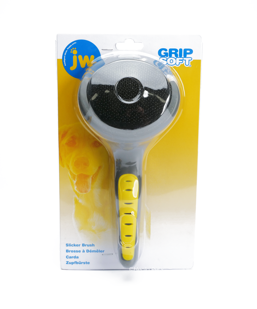 JW® GripSoft® Slicker Brush Large Henlo Pets